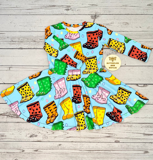 Long sleeved Twirly Dress