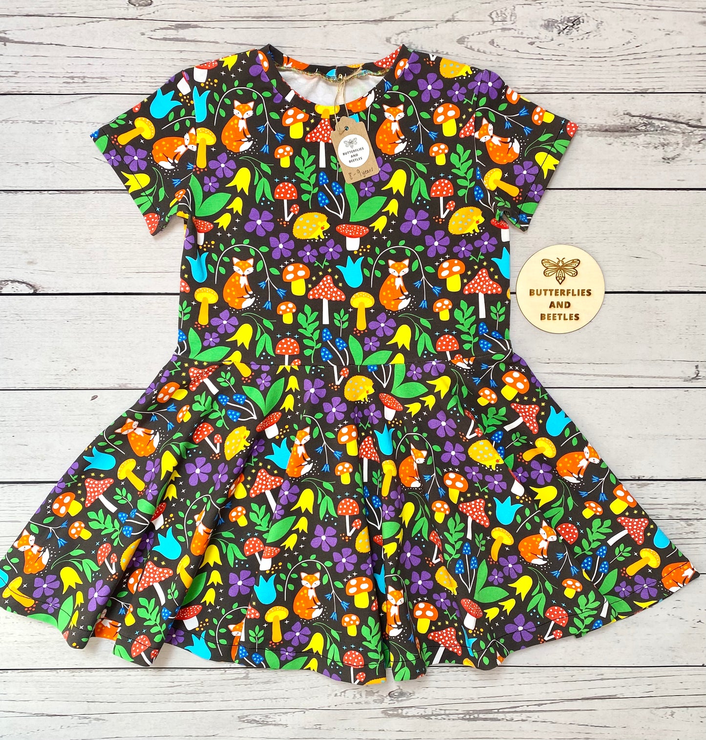 Short Sleeved Twirly Dress